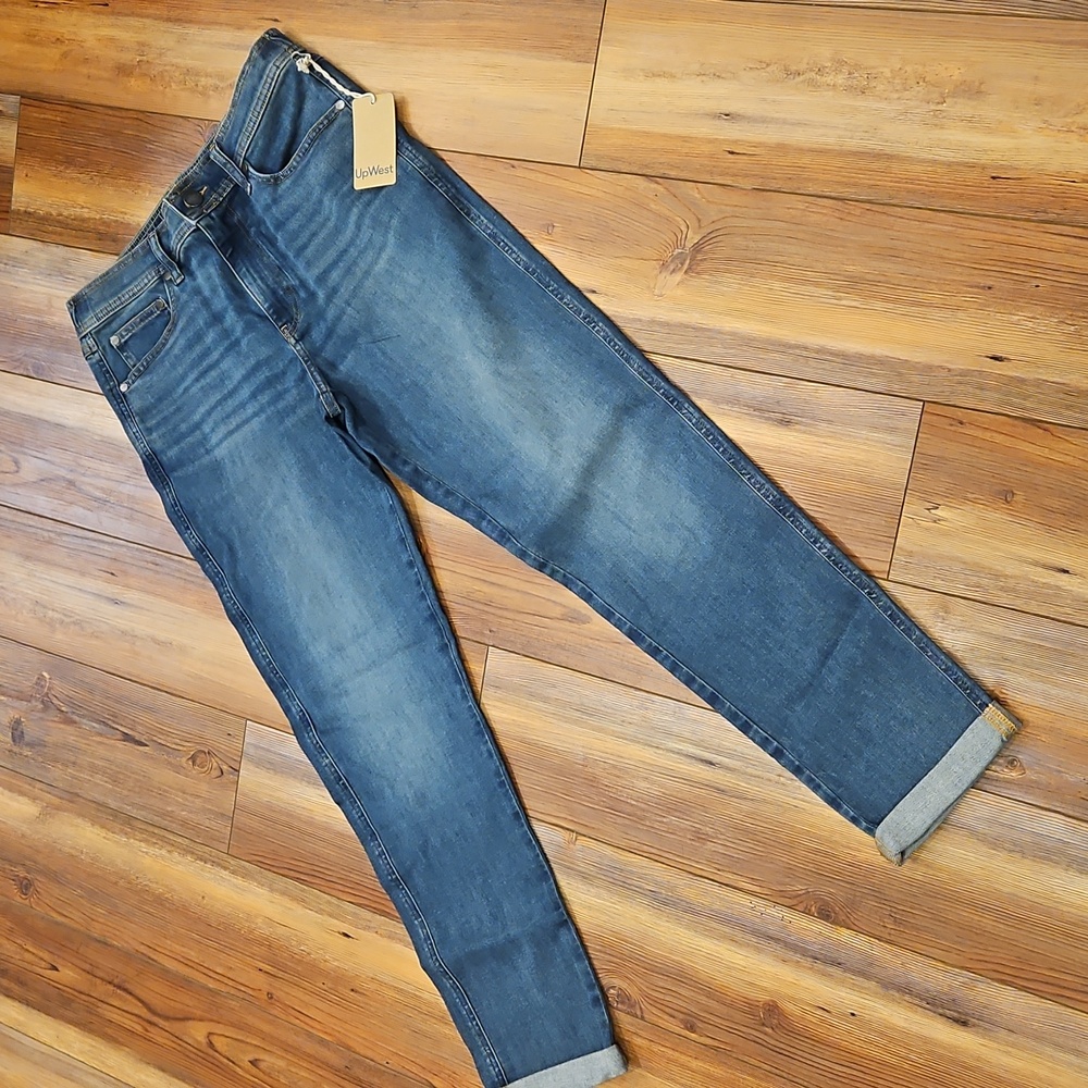 UpWest Washed Blue Boyfriend Jeans